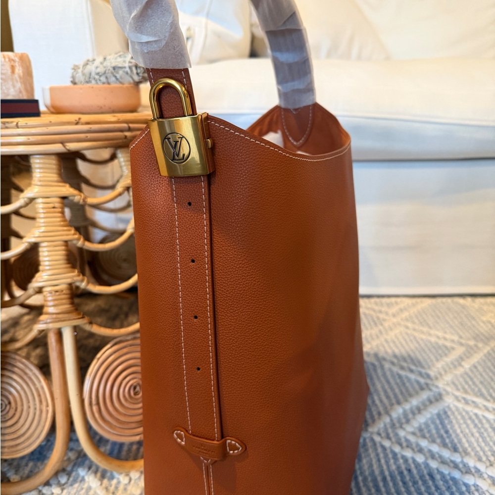 Luxury Brown Leather Tote Bag